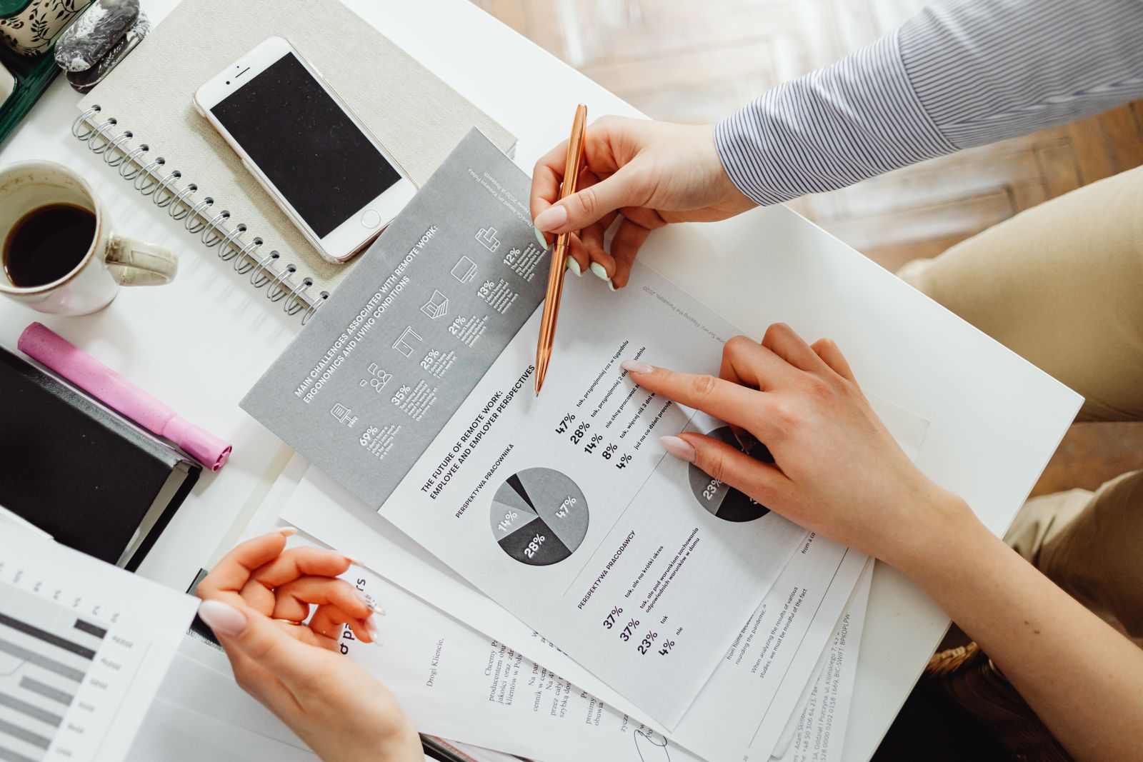 Business documents being handed over for same-day scanning and forwarding